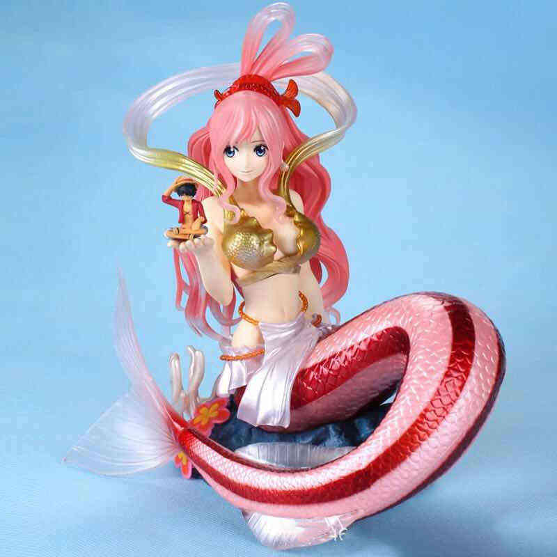 

21cm POP Japanese Anime One Piece Shirahoshi Princess Mermaid Game Statue PVC Action Figure Toy Collection Model Doll Gifts H1105, No retail box