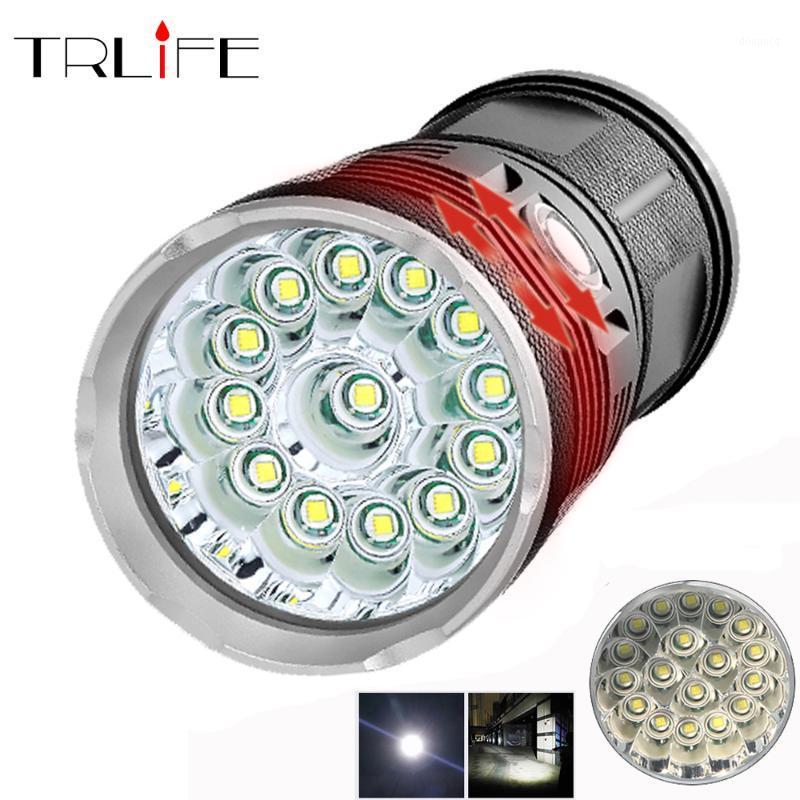 

High Powerful LED 18*T6 LED torch flash light waterproof Portable Searchlight with 4*18650 Battery+charger1