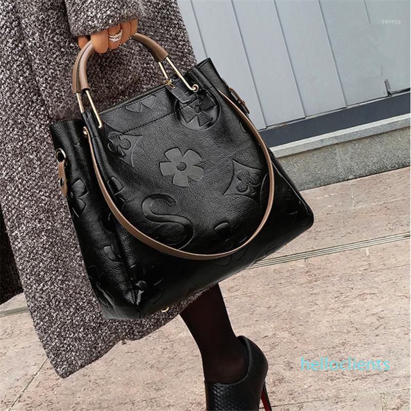 

Big Women Bucket Bag Female Shoulder Bags Large Size Vintage Soft Leather Lady Cross Body Handbag for Women Hobos Bag Tote1, Black
