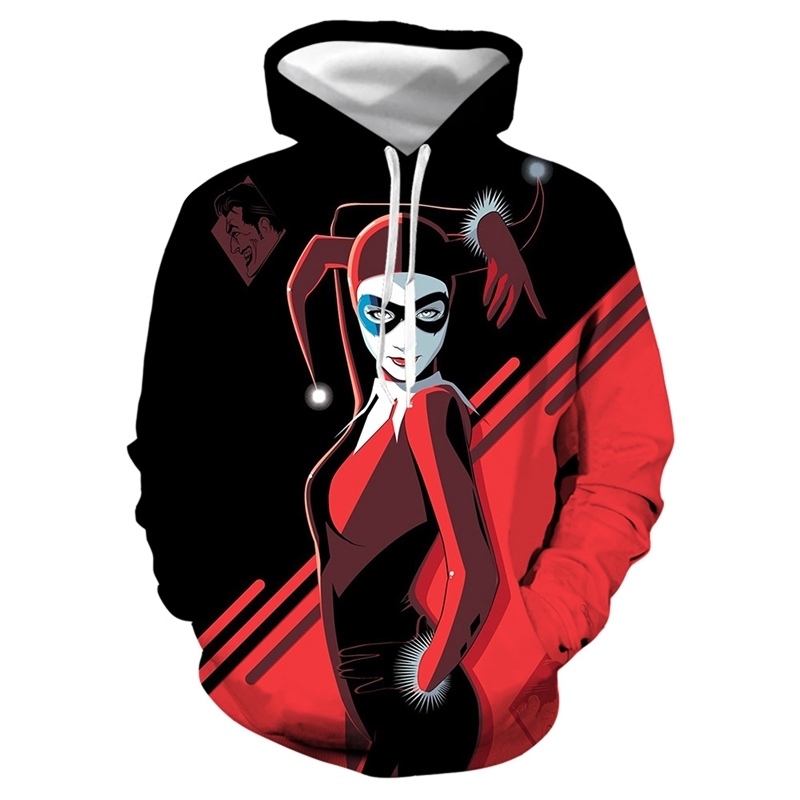 

2021 spring and autumn men's sweater new little ugly 3D printed hooded slim fitting Pullover, 18
