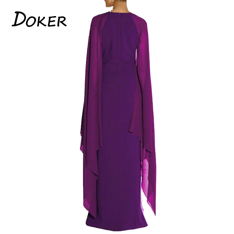 

2021 New Women Sexy Evening Party Summer Chiffon Patchwork Long Sleeve Ladies High Slit Solid Maxi Vestidos 5q94, Navy blue