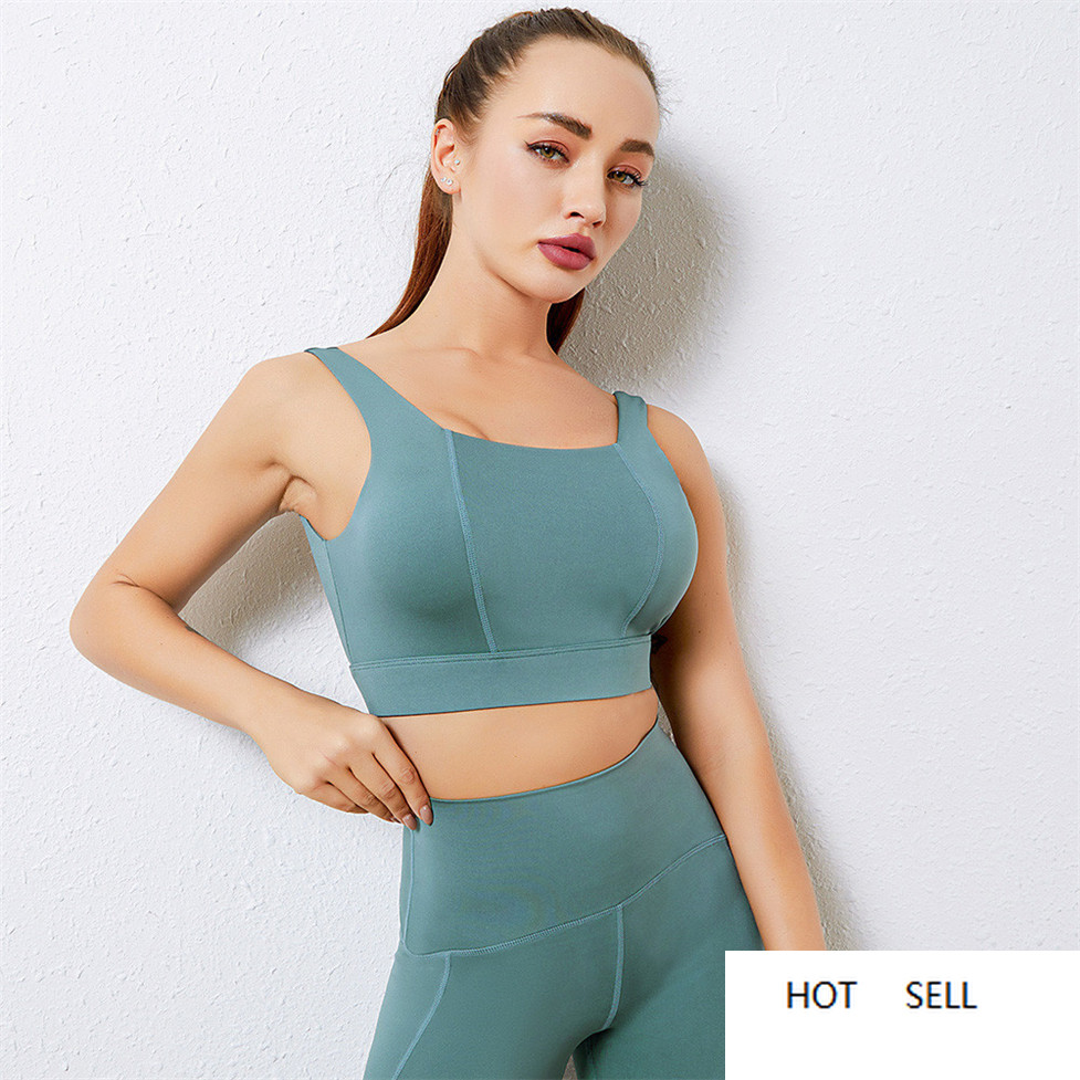 

Melody Sport Bra Yoga Top Bras For Gym Plus Size Women Workout Top Bra Female Fitness Lingerie Open Back Corset Jogging, Green