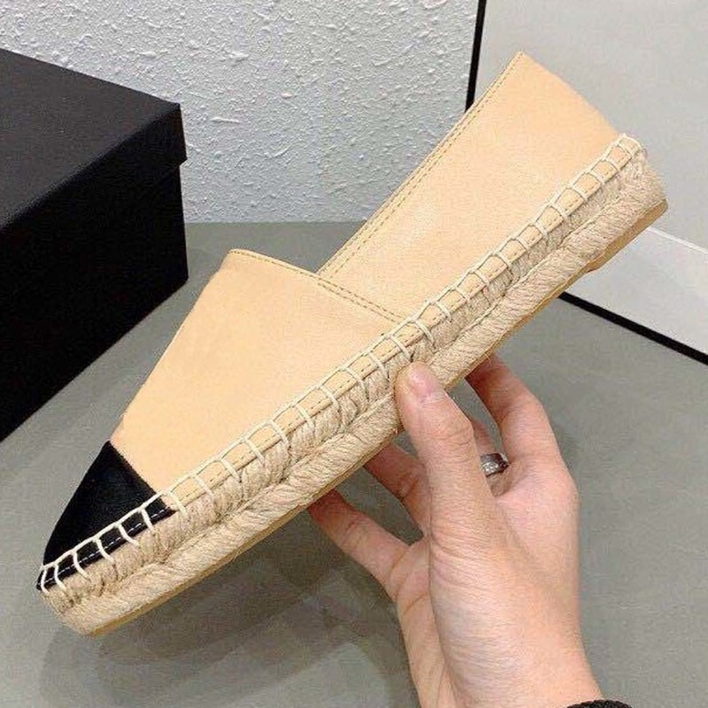 

Classics Women Espadrilles flat Canvas and Loafers two tone cap toe Fashion casual shoes 66, Black