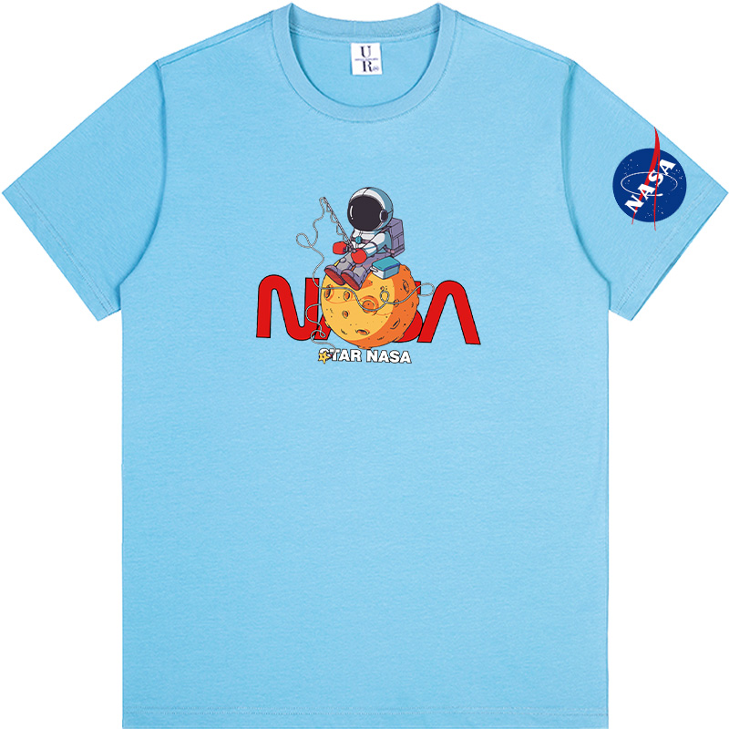

National Aeronautics Space Administration NASA T Shirt Black Grey Red Pink White Men and Women 231, Gray