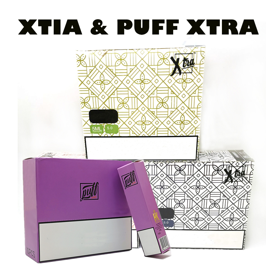 

XTIA PUFF XTRA Disposable E-cigarettes Vape Pen 1500 Puffs Vaporizer 5.0ml Huge Capacity 13 Colors Portable Stick Electronic Cigarette Vapor