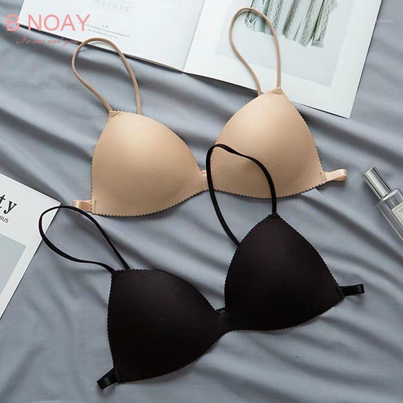 

Backless Girl's Black Tube Top Thin Cup Style Gathered Anti Expose Wire Free Bra Shoulder Strap Sexy Bandeau Bustiers & Corsets