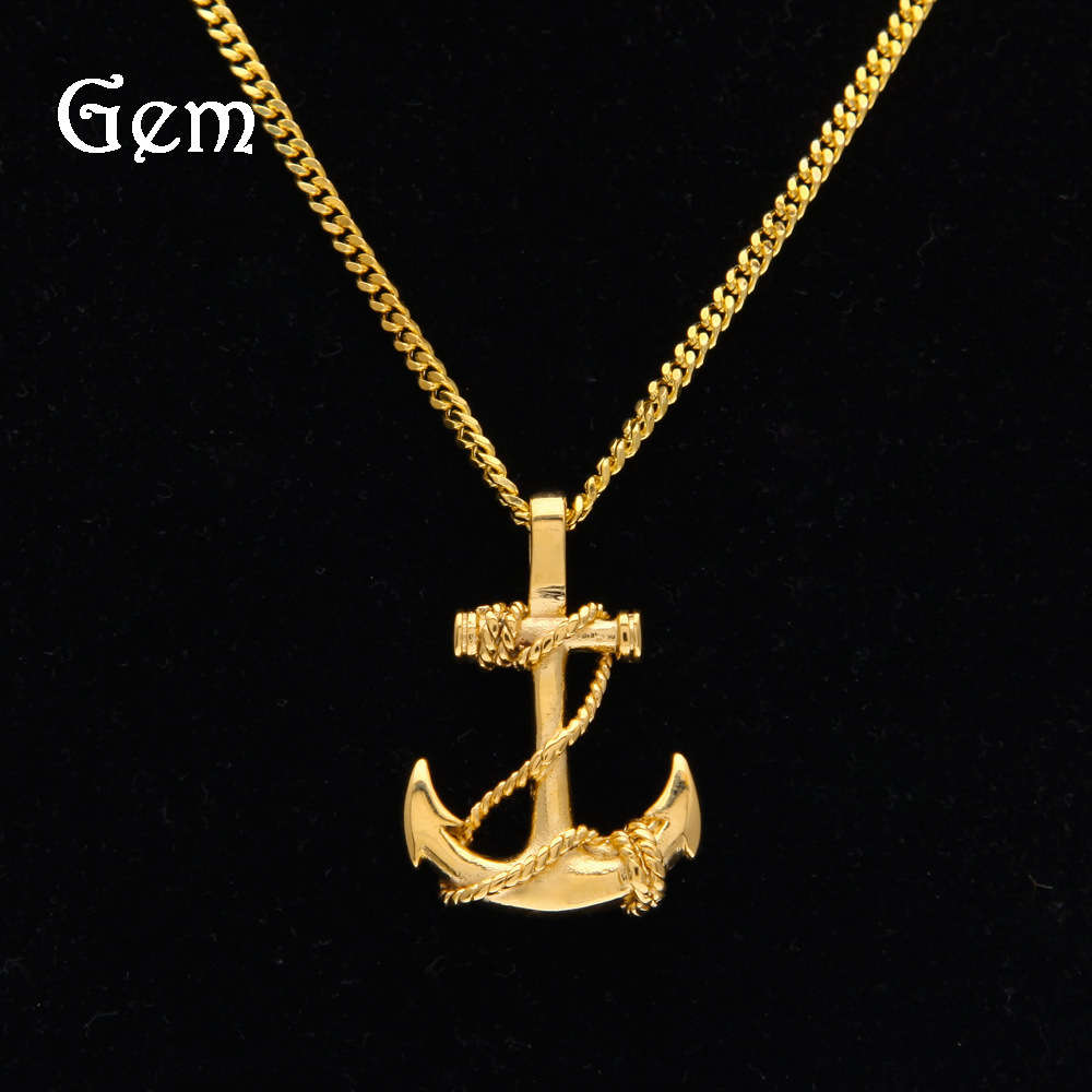 

Hiphop men's hip hop accessories rope cross Anchor Pendant CUBAN CHAIN SET