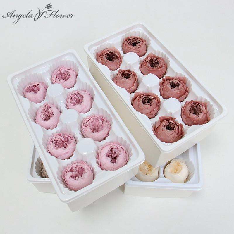 

8pcs 4-5cm Preserved Flower Everlasting Rose Immortal Austin Gift Box DIY Eternal Life Flower Material wedding party home decor, 13