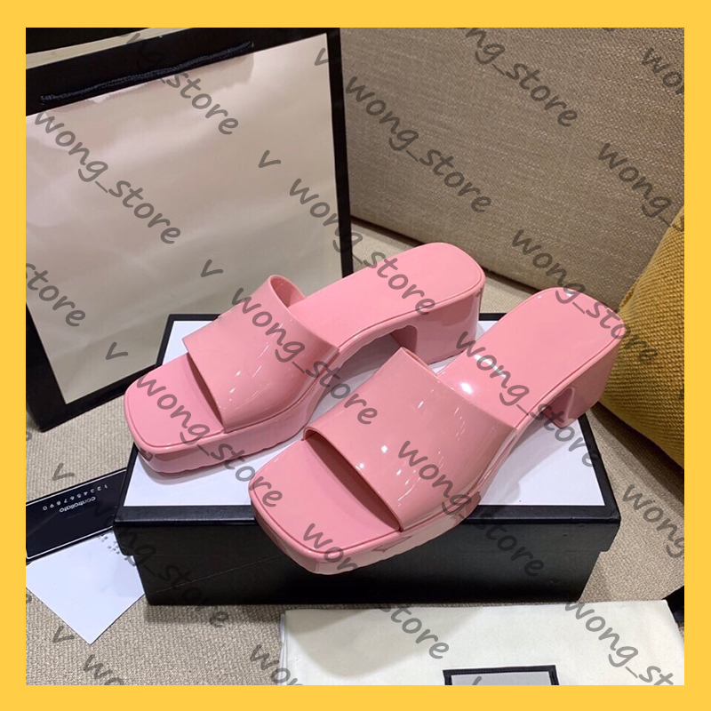 

Designers Women Sandals Luxurys Slide Womens Shoes Fashion Designer Flat Slides Flip Flops Platform Slippers Sandal With Box 21030501W, Black