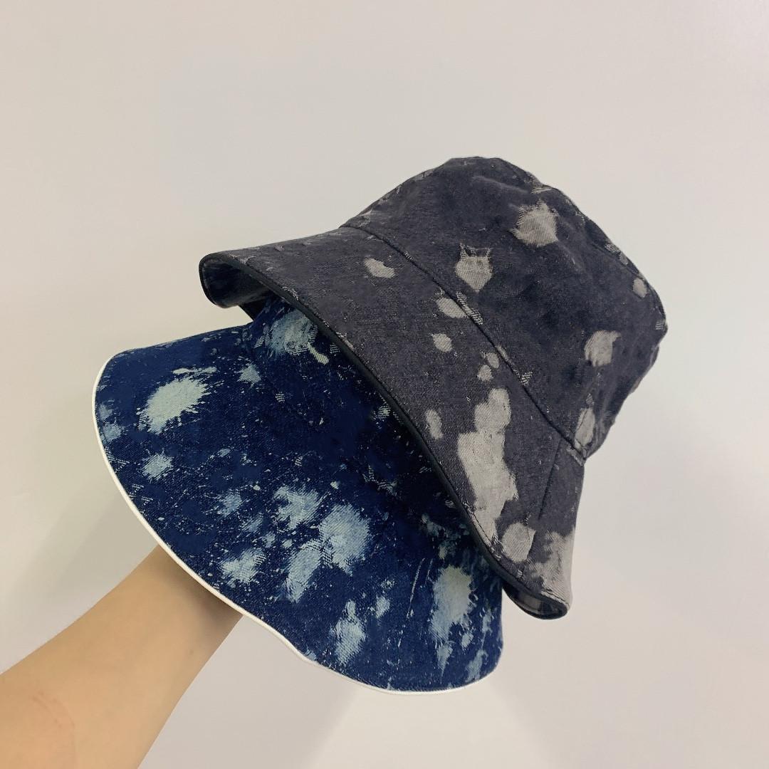 

Fashion classic Letter cowboy Double sided Bucket Hat For Men's Women's Foldable Caps Black Fisherman Beach Sun Visor wide brim hats Folding ladies Bowler Cap