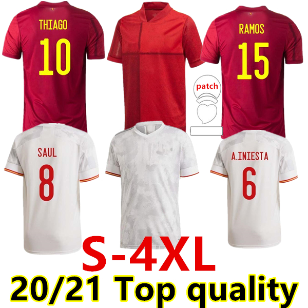 

S-4XL 2021 Spain soccer jersey Camiseta EspaÃ±a MORATA RODRIGO TORRES PEDRI 20 21 European Cup RAMOS THIAGO INIESTA ALBA football shirts, Black;yellow