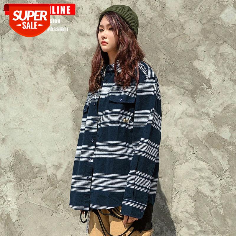 

TKPA Ami Kaji Japanese Retro Three-dimensional Tooling Functional Pocket Loose Long Sleeve Men's and Women's Shirts #Wv40, White;black