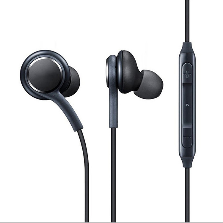 

3.5mm Earphone type c Earbuds With Remote Mic Microphone Wire Headset headphones Note10 S10 S9 S8 S6 S7, Black