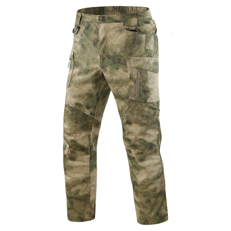 

2021 New Brand Tactical Camouflage Casual Combat Ix9 Water Repellent Ripstop Men' Spring Autumn Long Trousers -5xl Ttzf, Khaki