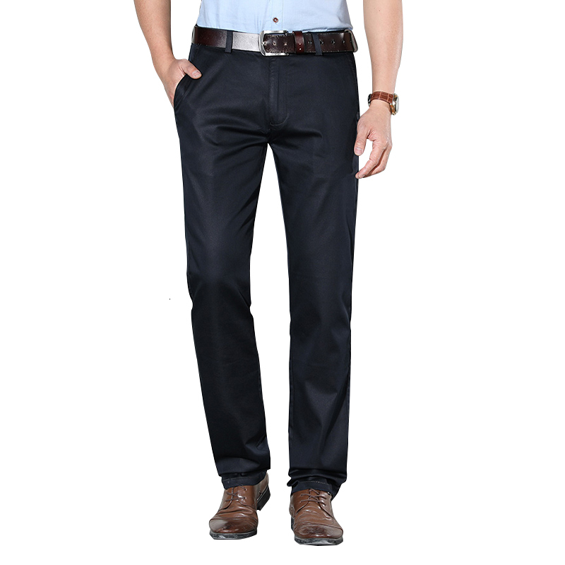 

2021 New Mens Cotton Slant Pocket Slim Straight Trousers Elasticity Stretch Fashion Business Casual F6pi1999 M628, Red01