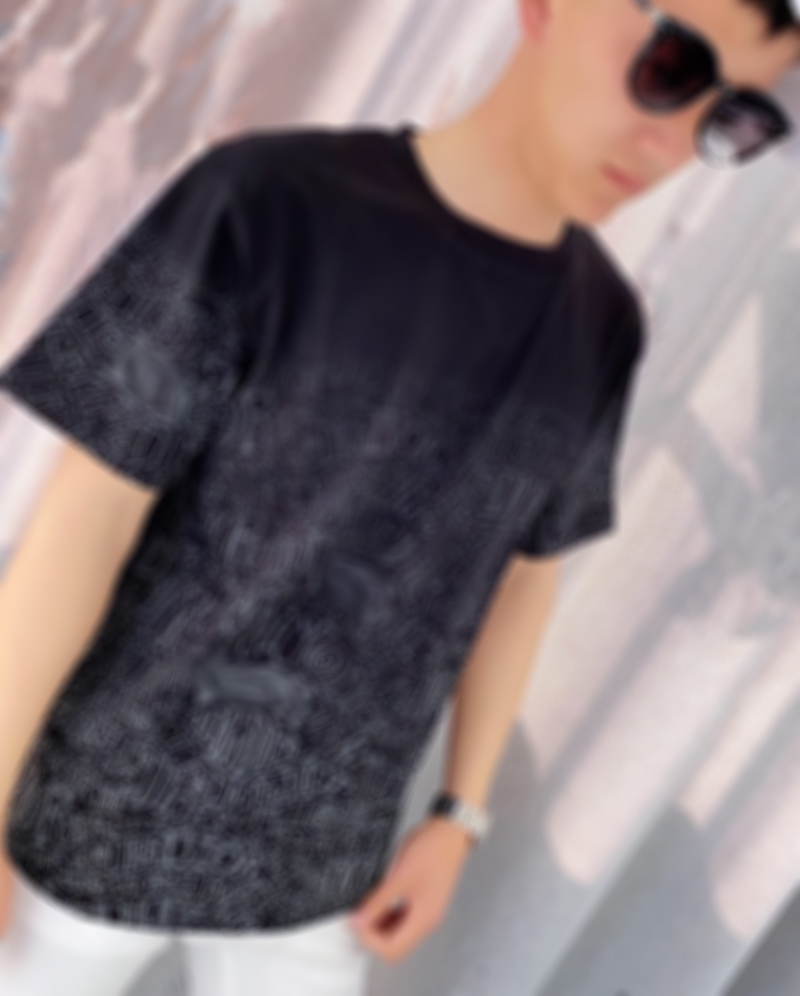 

21ss mens Tee t shirts Gradient letters chest men clothes short sleeve mens shirts tag letters polo New black white 08, White;black