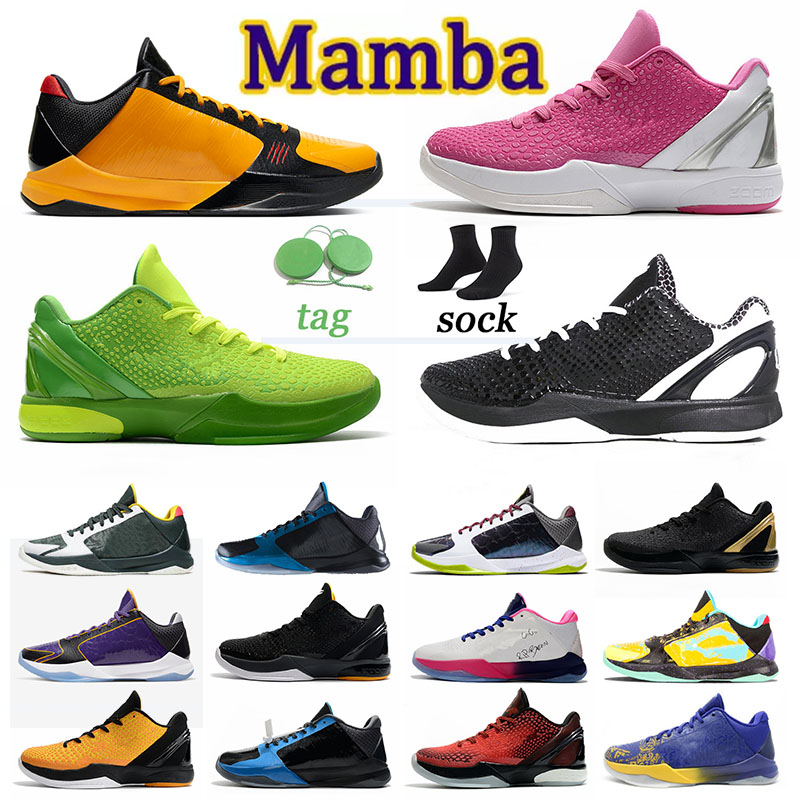 

Mamba Zoom 6 Protro Grinch Basketball Shoes Men Bruce Lee What If Lakers INK Big Stage Chaos 5 Rings Metallic Gold Mens Trainers Sports Outdoor Sneakers Mambacita, B8 40-46