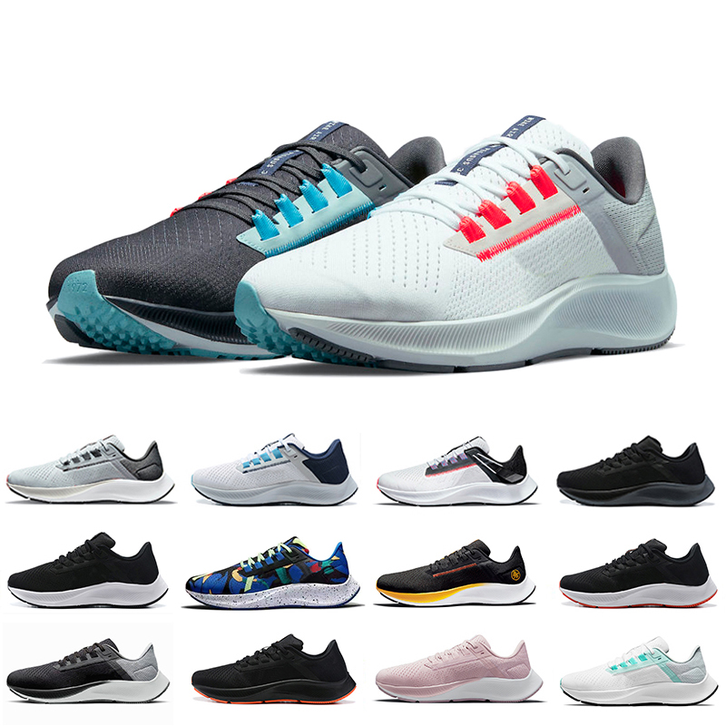 

Zoom Pegasus 38 Mens running shoes FlyEase Black White Blue Ribbon Wolf Grey Kelly Anna London Greedy Smoke Flash Crimson men women trainers sports sneakers 36-45, Pay for box