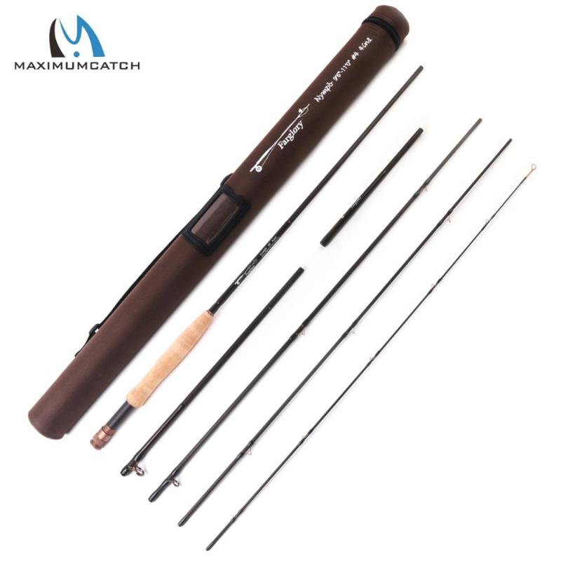 

Boat Fishing Rods Maxcatch 4in1/2in1 Nymph Rod With Extra Extension Section Cordura Tube 9'-10'6' '/ 9'6"-11'0" 4-6 Sec