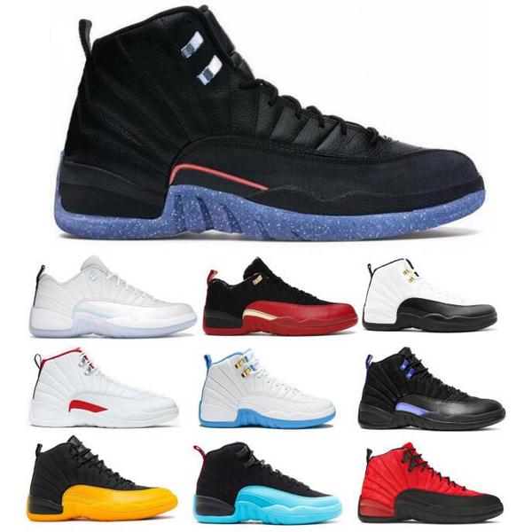 

Jumpman 12 12s Basketball Shoes Utility Black Easter Twist Taxi Reverse Flu Game Fiba Michigan High Low Top 2021 Men Trainer Tennis Sneakers, Yellow