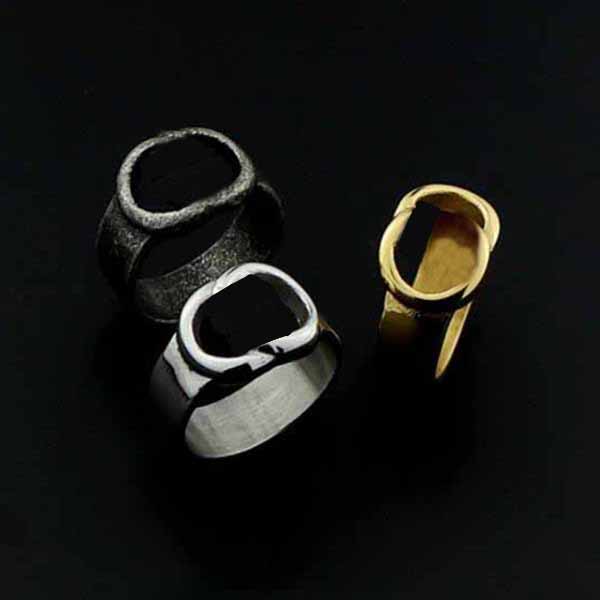

charm fashion Jewelry Stainless steel ring Hollow letters ring simple fashion Hip hop ring Party Gift accessory