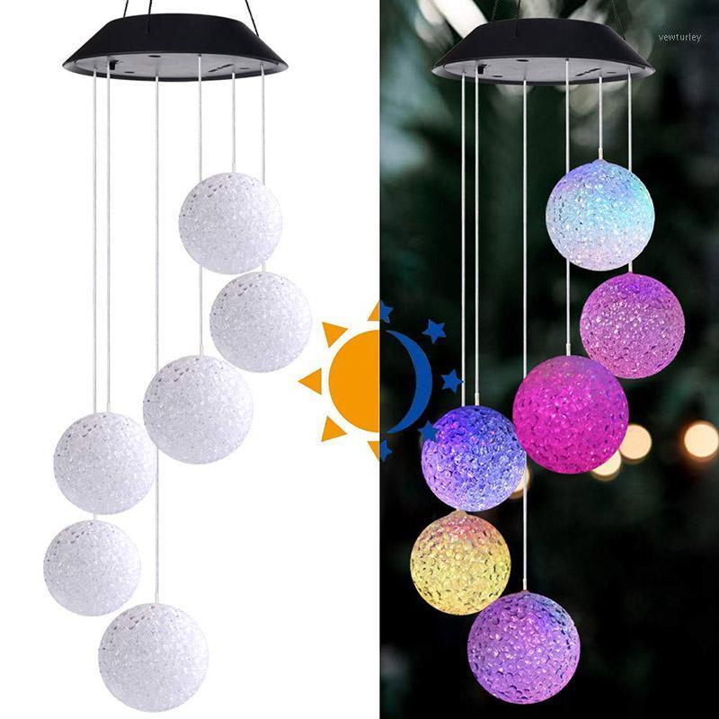 

Party Decoration Outdoor Solar LED Ball Light Colorful Wind Chime Lamp L9