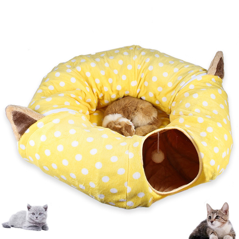 

2021 New Funny Toy Cat Set Bent in Bulk Small Toys Portable Tunnel Rabbit's Pet Beds of the Npgm