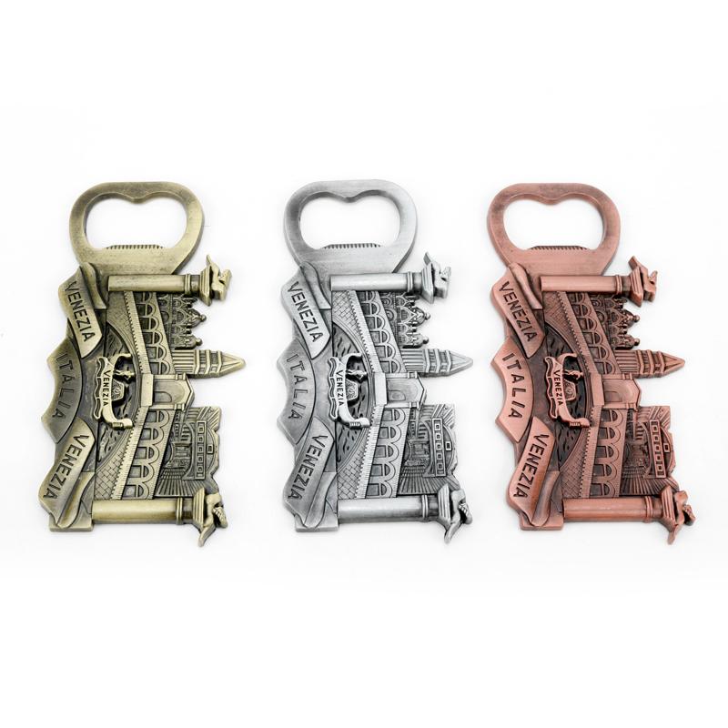 

Keychains MQCHUN Fashion Italia Venezia Keychain St. Mark's Square Venice Italy Metal Keyring Bottle Opener Alloy Key Chains Rings -50