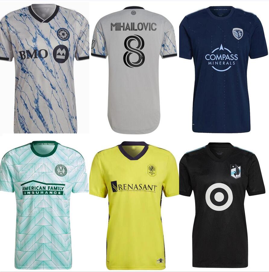 

fans player version 22 23 CF Montreal SOCCER JERSEYS 2022 2023 Montréal MLS AWAY Atlanta United Nashville SC Sporting Kansas City Minnesota football shirt top uniform, White