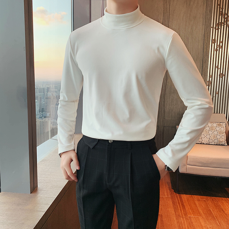 

2021 New 7 Colours British Style Autumn Long Male Shirt Fine Casual Tweak Turtleneck High Streetwear Pullovers 3xl-m L0ij, Games