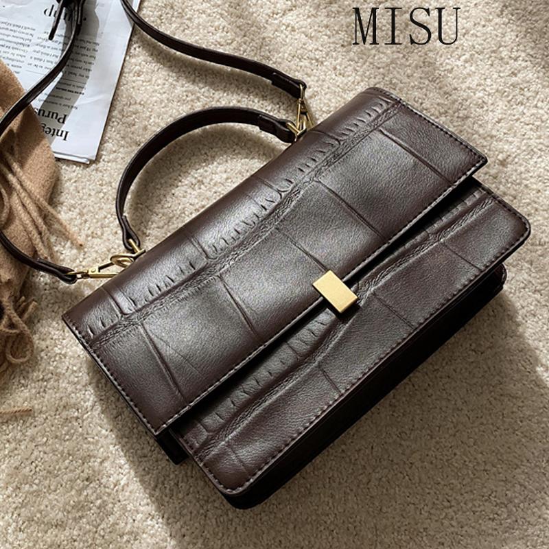 

2021 New Fashion Women's Shoulder Bag Luxury Designer Casual Messenger Bag High Quality Ladies Crocodile Pattern Handbag, Black