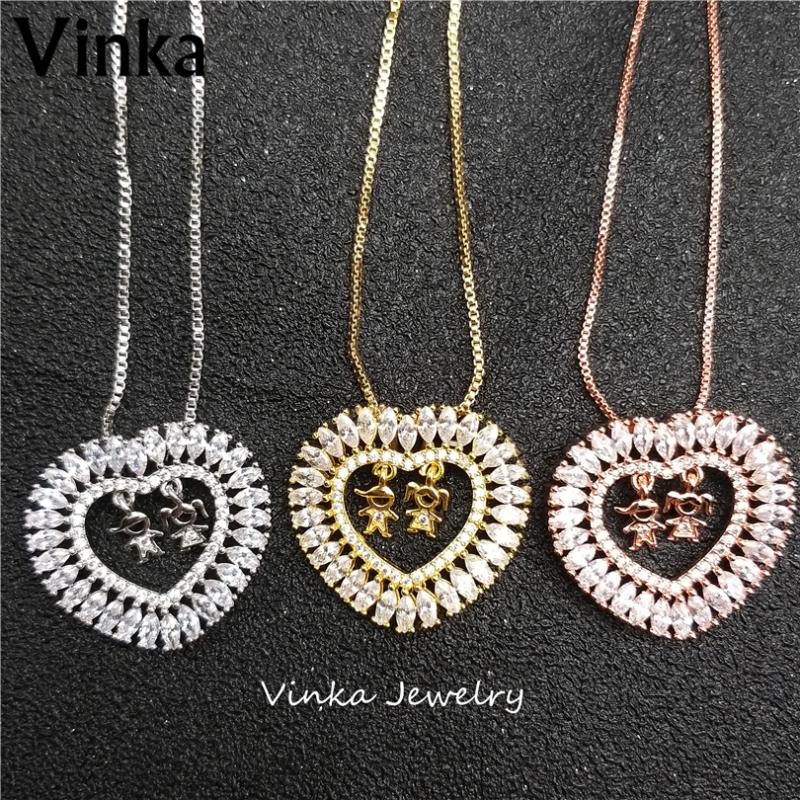 

Pendant Necklaces 5pieces 2021 Quality Unique "LOVE" Shape Including Boy And Girls Necklace Gift For Women