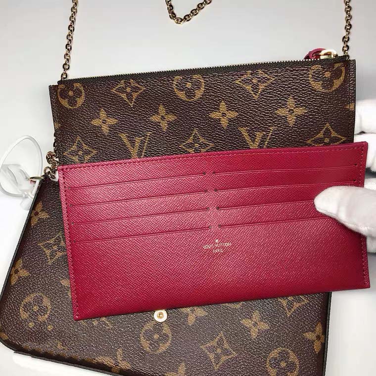 

Designer Handbags Shoulder Bag Totes Top 3pcs set Pochette Accessories Brown Flower Messenger Chain Strap Cross Body Ladies Flap Purse Clutch With Dust bags 12, Original dust bag