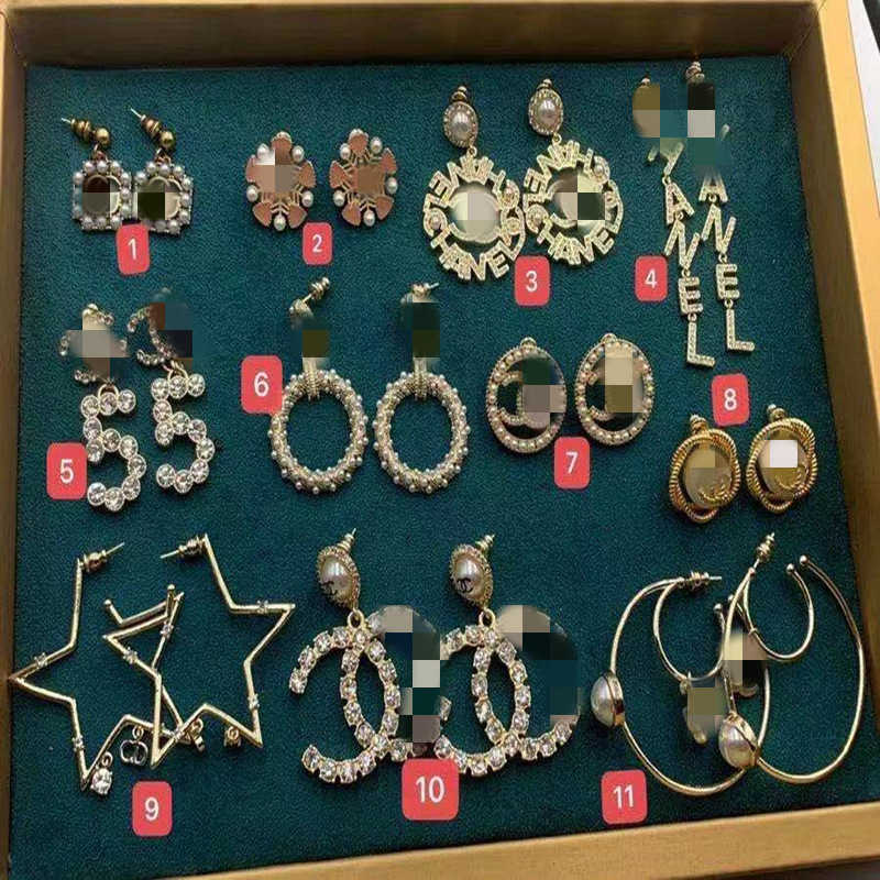 

70%OFF D family granny CD letter Pearl Earrings H5TJ, Golden