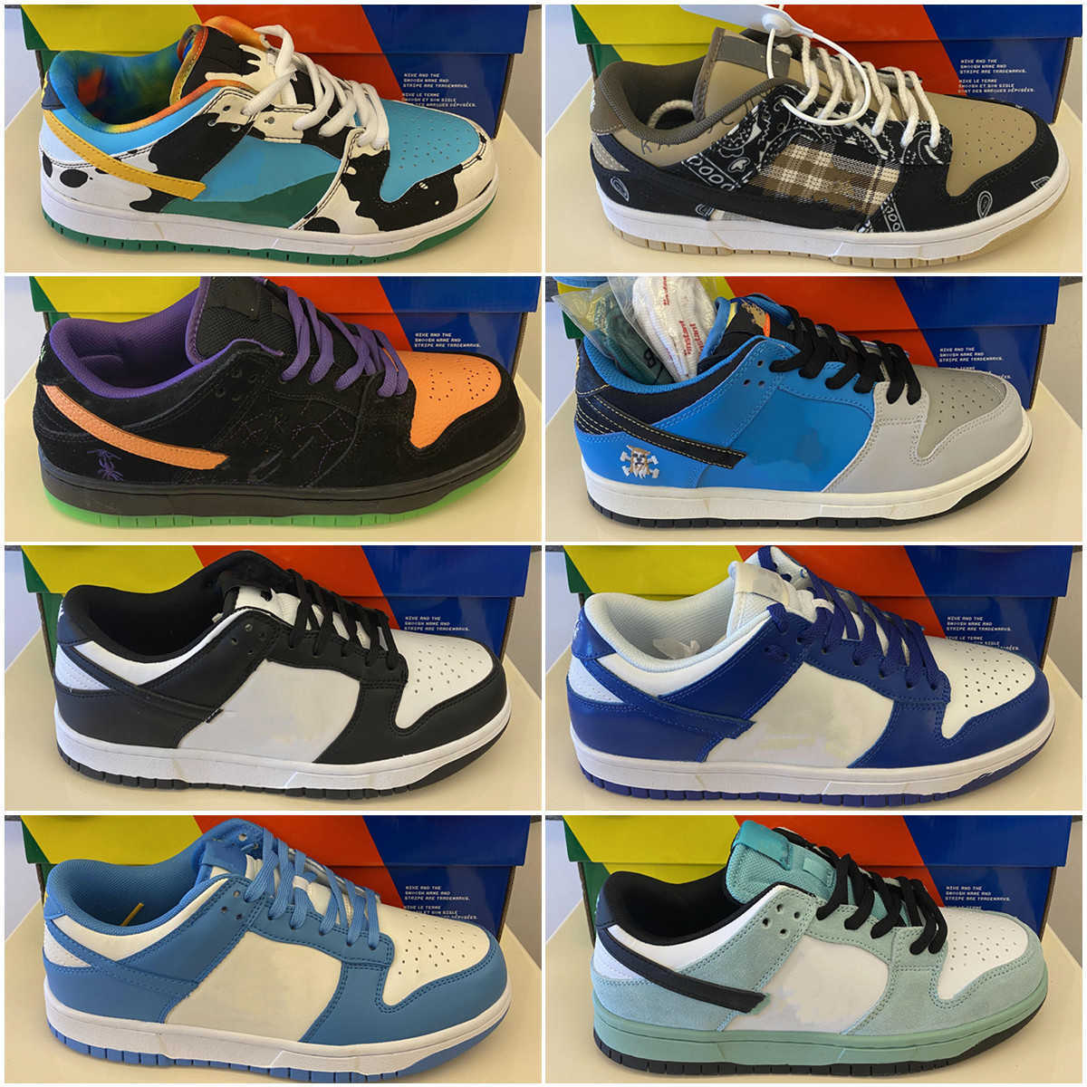 

Top quality Sneakers Men Women Shoes SB Low Dunk PRM Sneaker Medium Curry Dunks Platform Designer Skateboard UNC Night of Mischief Kentucky, A10