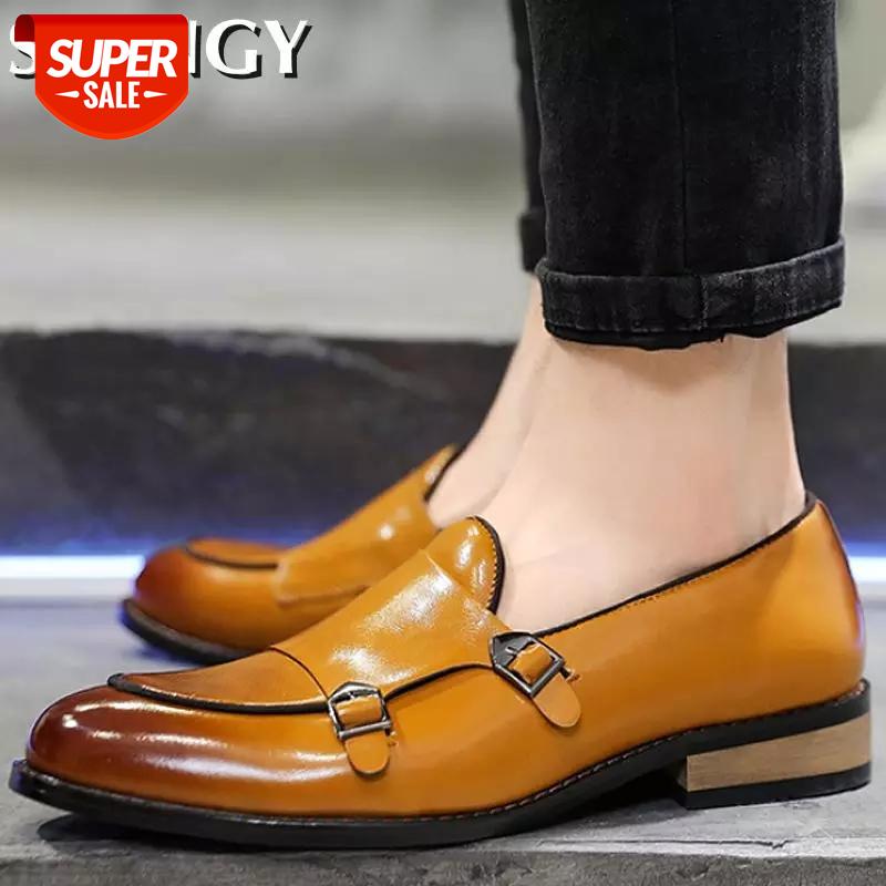 

2020 Mens Shoes Casual Leather Hasp Sewing Shallow Cozy Driving Shoes Men Sturdy Sole Office Gentleman #jJ6b
