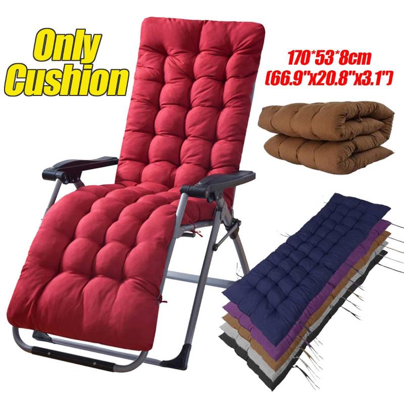 

Chair Cushion Soft Comfortable Office Chair Seat Mats Garden Patio Recliner Relax Rocking Cushion Sun Lounger Pad, Blue