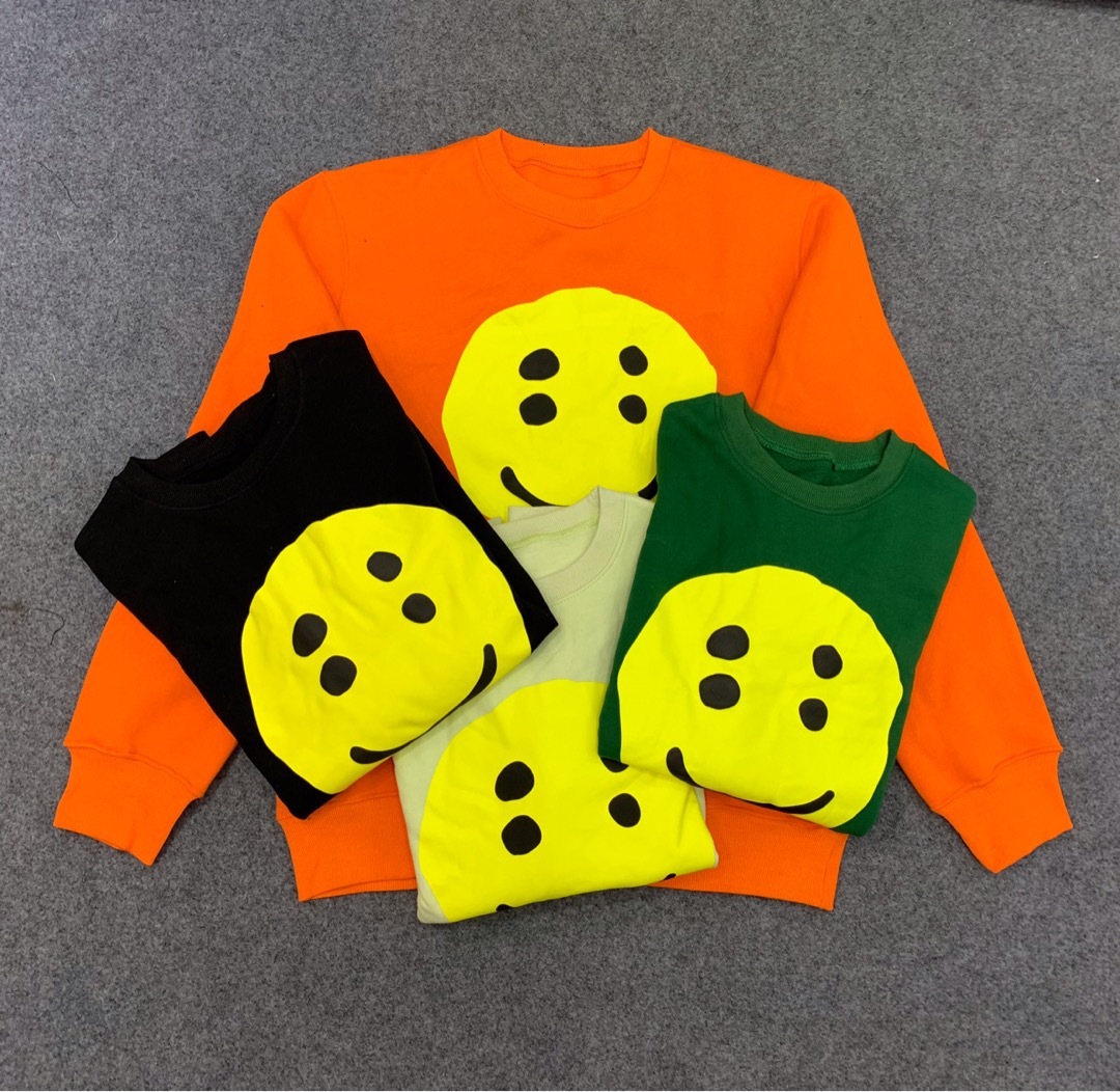 

2021 New Cpfm W.w.c.d. Smile Face Printed Women Hoodie Hiphop Streetwear Men Cotton Sweatshirts 5vhf, Green