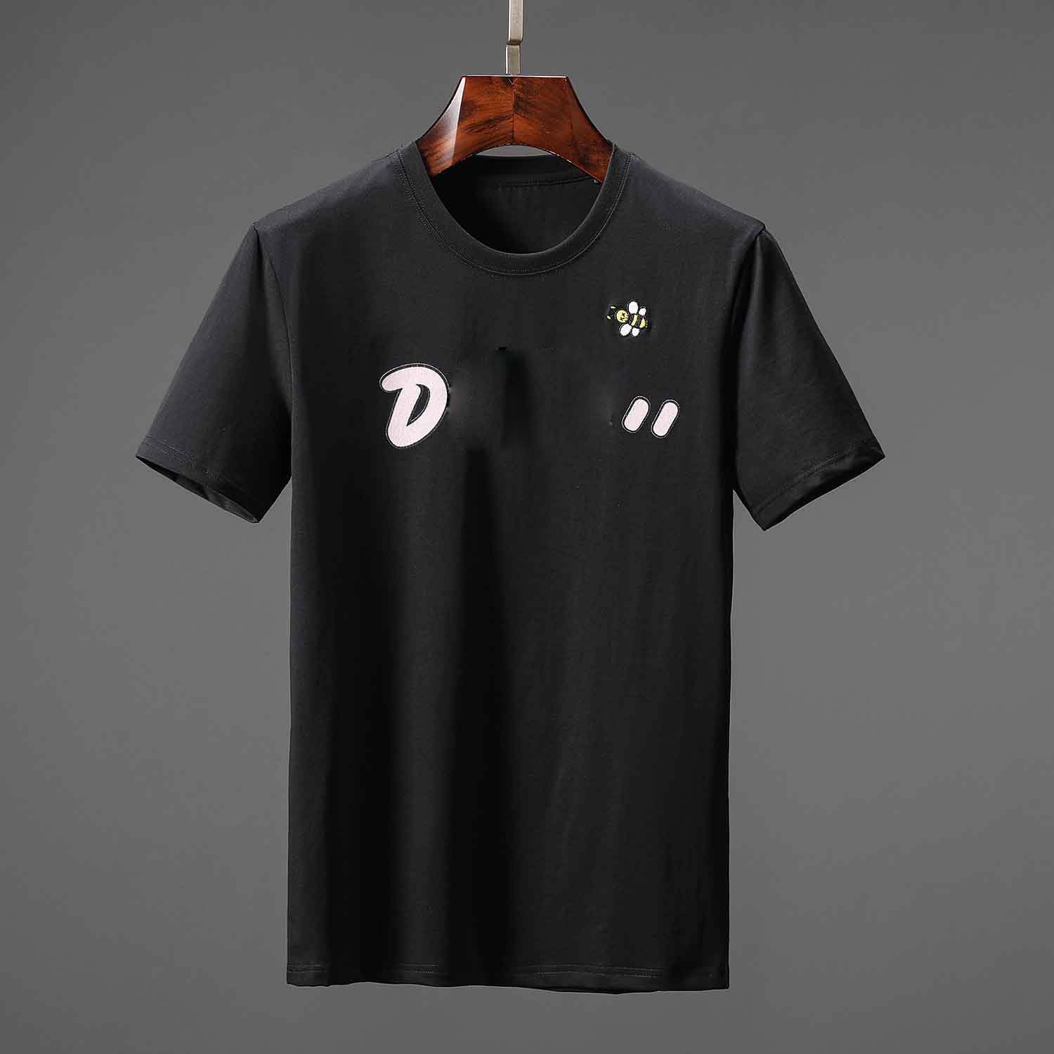 

Mens Designer Tshirts Summer Men and Women Short Sleeve Top Tees Badge Shirts Clothes Size M-3XL High Quanlity, White;black