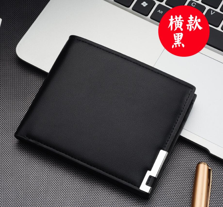 

2021 Fashion Mens Wallets Classic Men Wallet Stripes Textured Multiple Bifold Short Small With Box, Brown