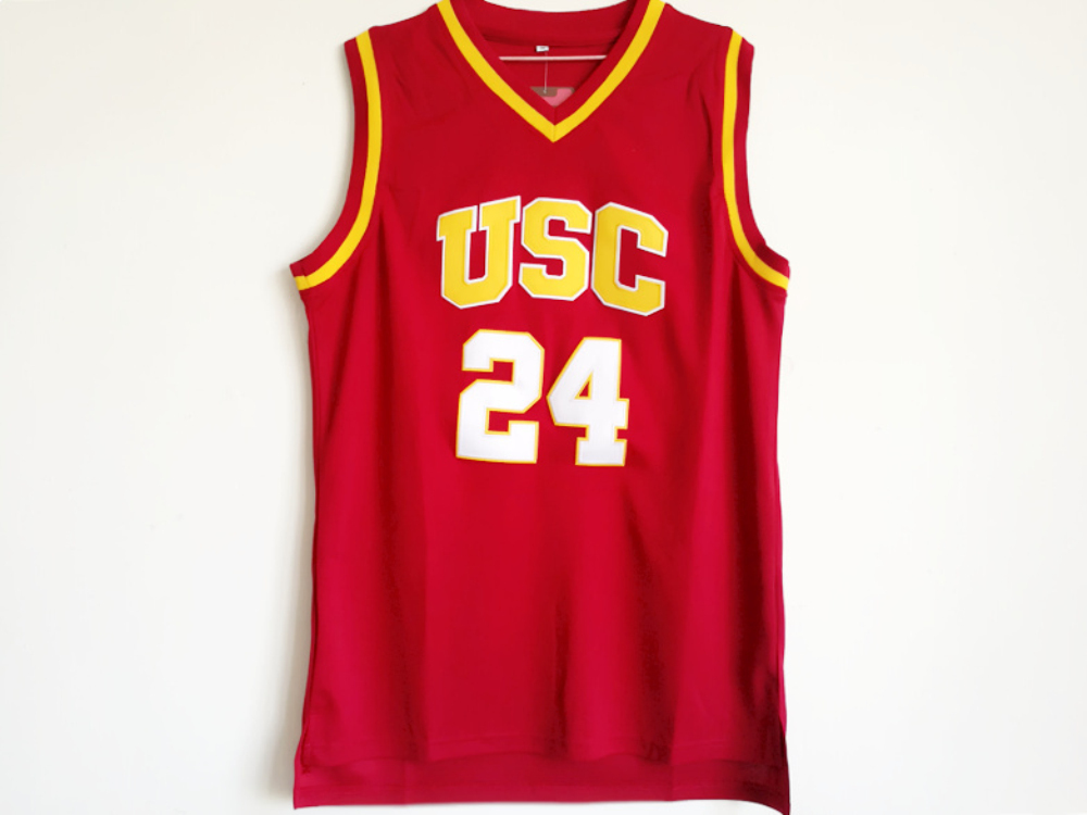 

NCAA USC Trojans College jerseys 10 DeRozan 1 Young 24 Scalabrine 31 Miller 33 Leslie SHIRTS university basketball top, Black