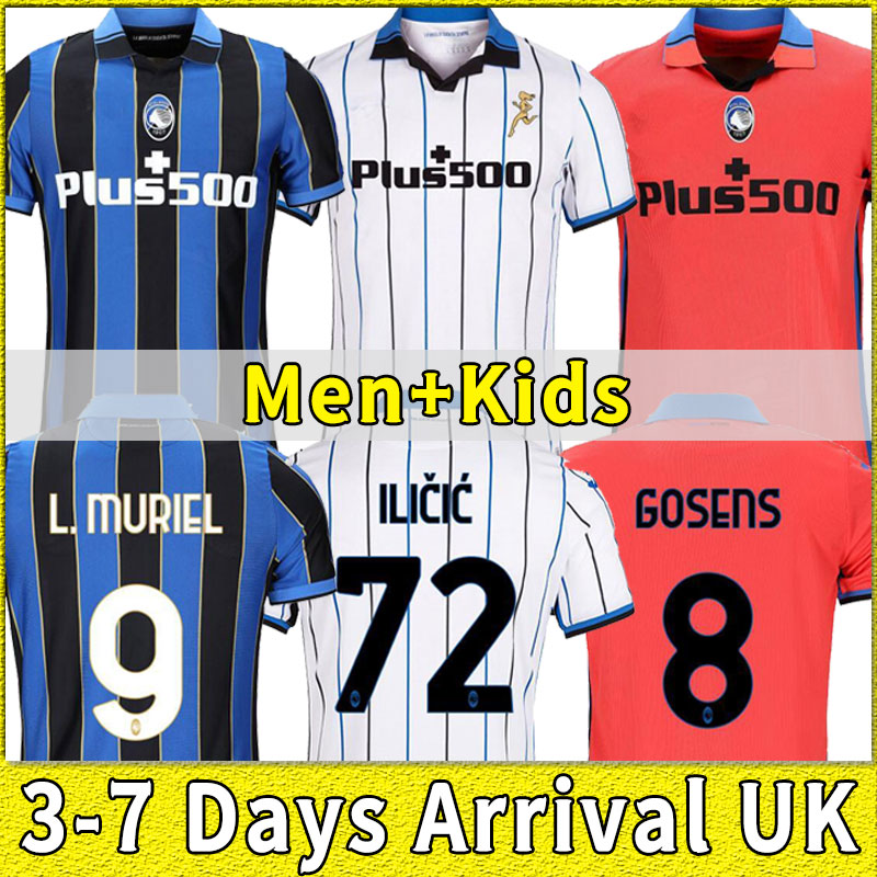 

21 22 Atalantas BC Soccer Jerseys MURIEL GOMEZ 2021 2022 DUVAN GOSENS Football Shirt ILICIC PASALIC MIRANCHUK LAMMERS Men Kids Kit uniform HOME AWAY THIRD player