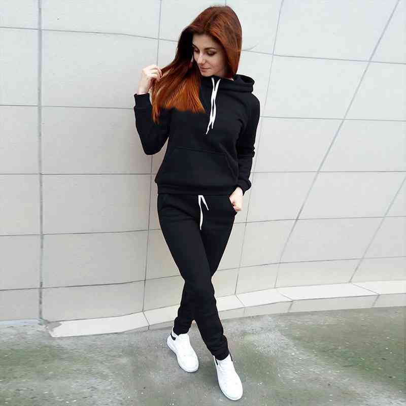 

Women 2 Piece Set Tracksuit Solid Color Sets Zipper Wear Lounge Wear Suit Sport Set Sweatshirts Tops Pants Fashion Tracksuit, Gray