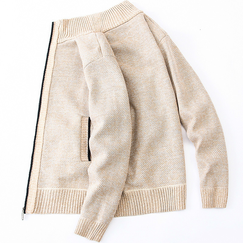 

2021 New Thick Warm Sweatercoat Fashionsweater Cardigan Men Slim Fit Jumpers Knitred Winter Casual Sweater Mens Clothes S9tu, Navy
