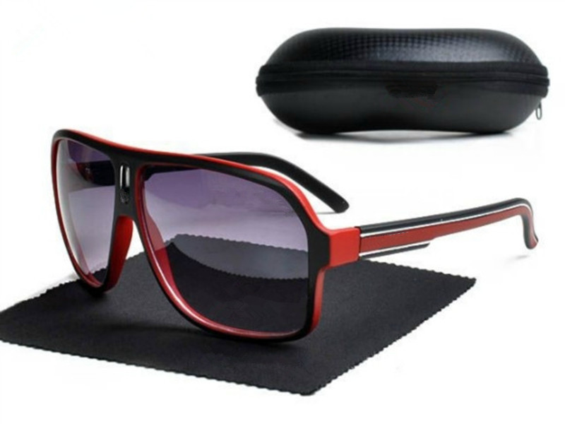 

High Quality Designer Fashion Women Sunglasses UV400 Protection Men Outdoor Sport Vintage Sun glasses Retro Eyewear With Box -18, White;black