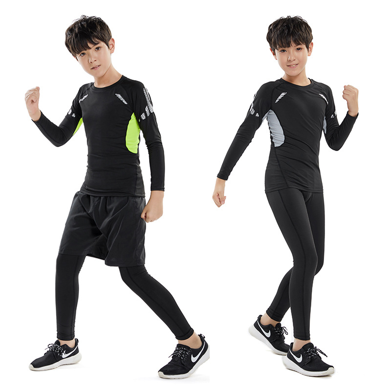 

Sports jerseys for kids children gym exercise diverse colors long sleeves, As picture