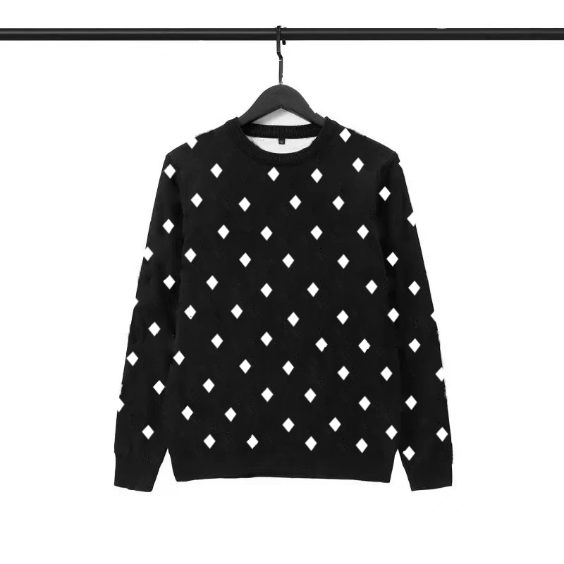 

2021 autumn and winter thick knit sweater men's women's Christmas round neck pullover pattern letters fashion top, White;black