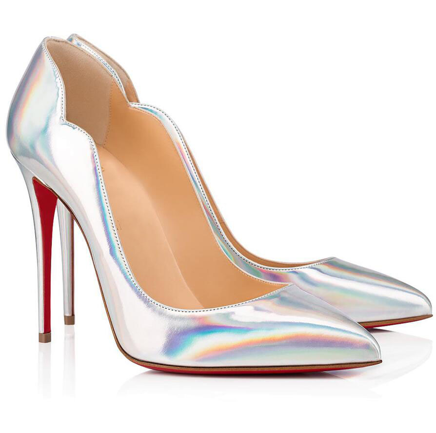 

Perfect Designer Hot Chick Pointed Toe Women's Red Bottom Pumps Nude Black Bridals Wedding Party Ladies Sexy Lady Red Sole High Heels EU35-4