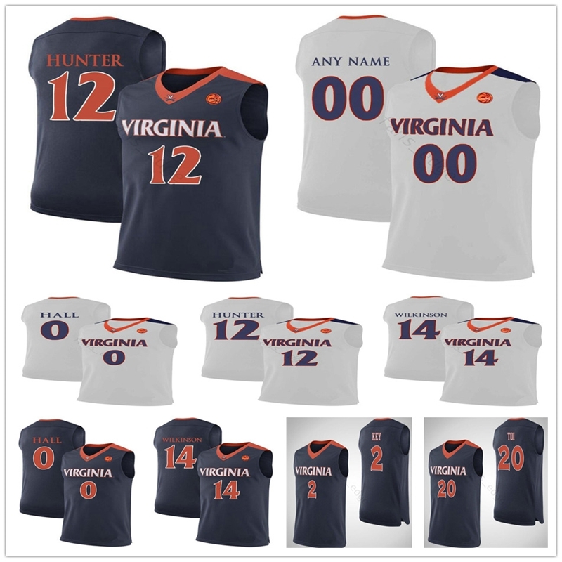 

Custom Uva Virginia Cavaliers 2 Braxton Key 11 Ty Jerome 20 Amandine Toi 45 Austin Katstra Jayden Nixon 22 Caffaro 12 Deandre Hunter Jersey, Black