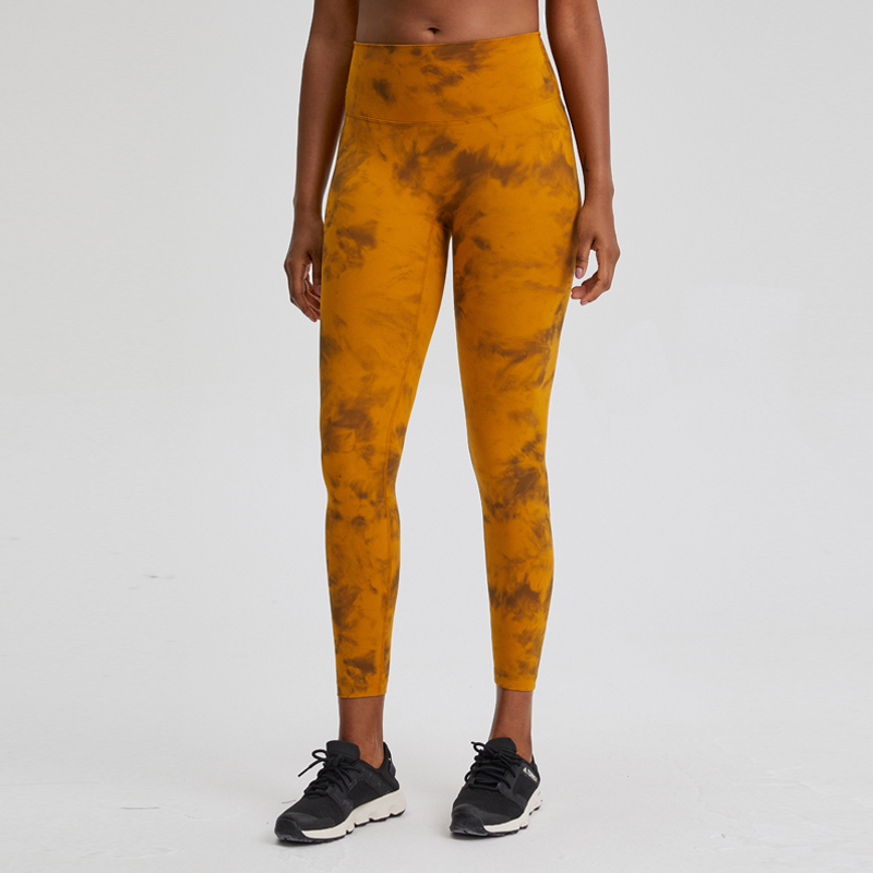 

Camo Align HR Pant 25 Women's 7/8 Rhythm Tie Dye Yoga Leggings No Front Seam Women Pants Shaping Buttery Soft Sport Fitness, White;red